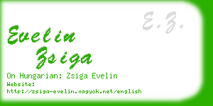 evelin zsiga business card